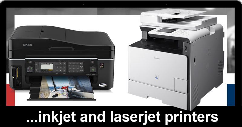Inkjet and laserjet printers